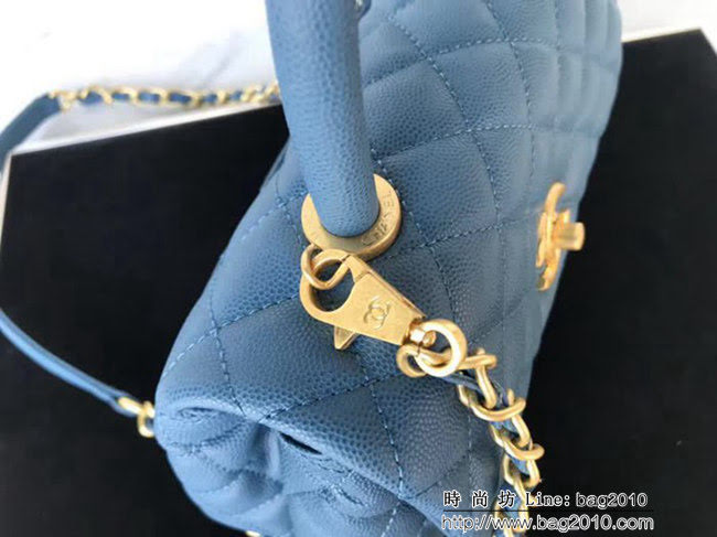香奈兒CHANEL小號Chanel Coco handle全新頂級翻蓋單肩鏈條手柄包DSC1214